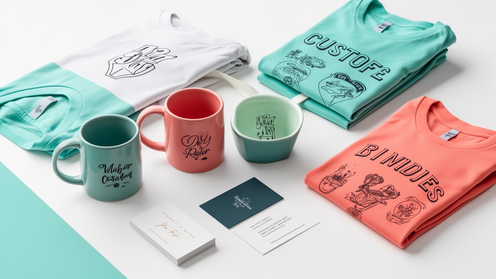 Custom ValenciaGlow mugs, shirts and business cards